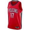Dres New Orleans Pelicans jonas valanciunas 17 Jordan 2022-23 Statement Edition Crvena Swingman